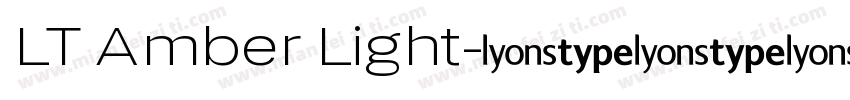 LT Amber Light字体转换